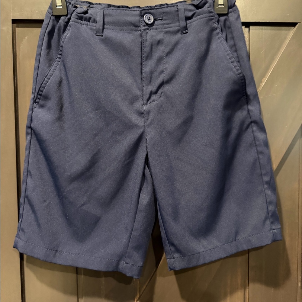 BCG Navy Boys Flat Front Shorts (Adjustable *see last pic)